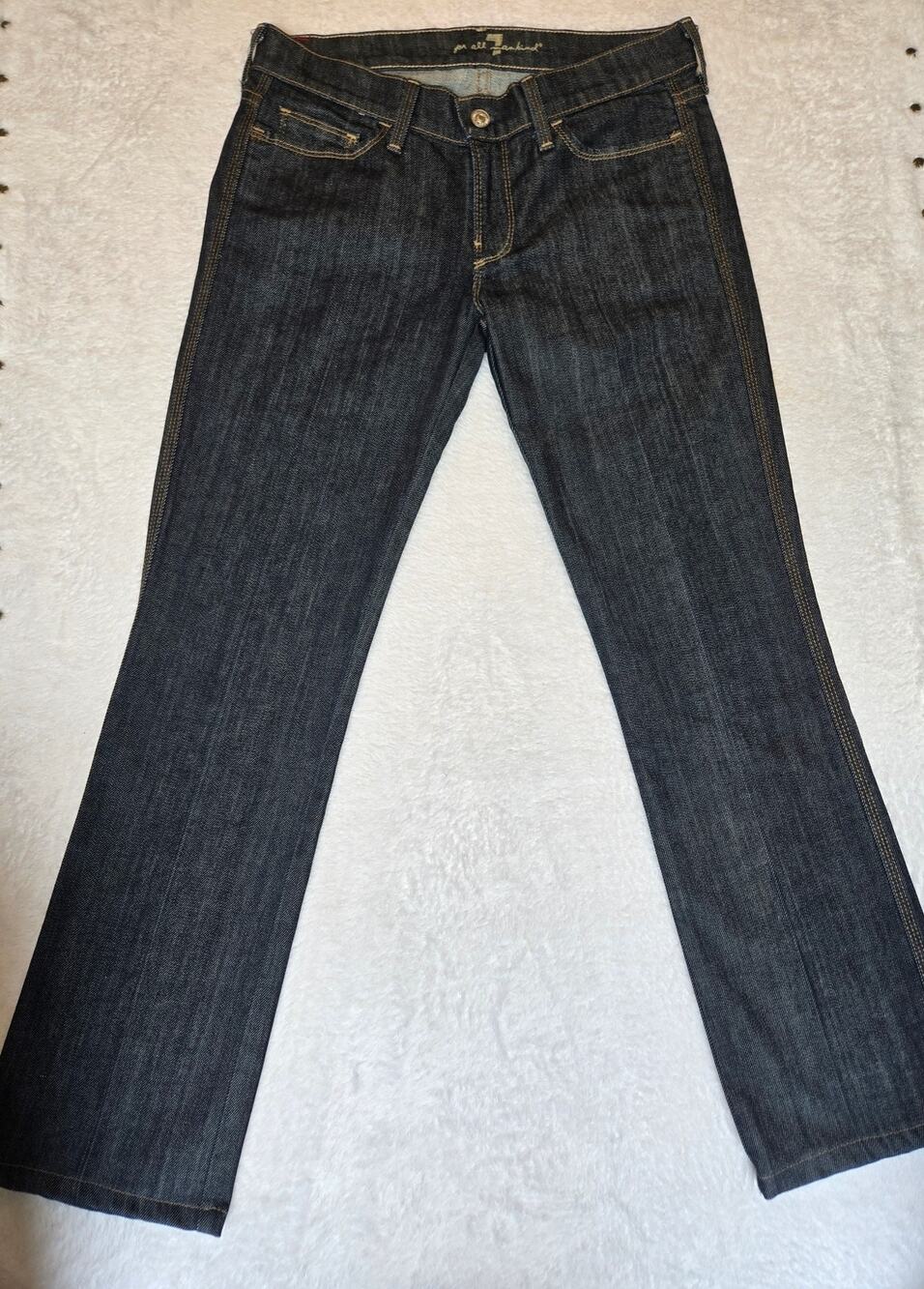 7 For All Mankind Colette Jeans Womens 27 Denim Straight Leg NWOT
